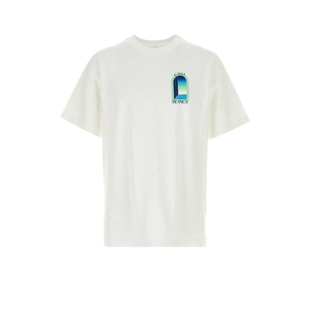 Casablanca Men White Cotton T-Shirt